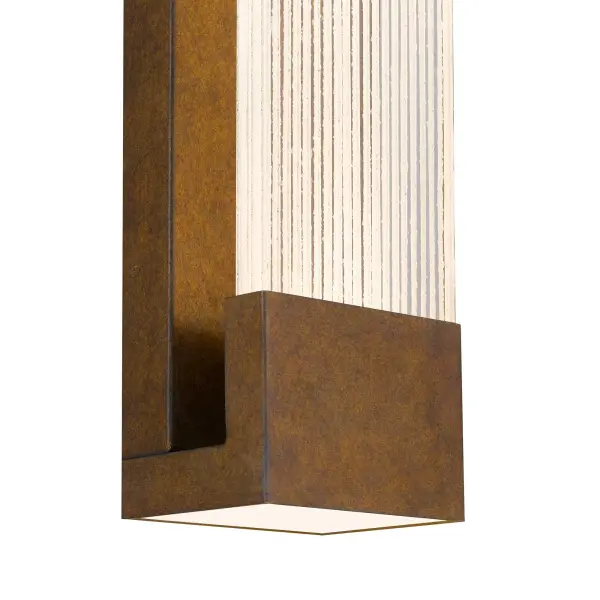 Artisan-Crafted Outdoor Sconce with Captivating Saw Glass Design - Image 6