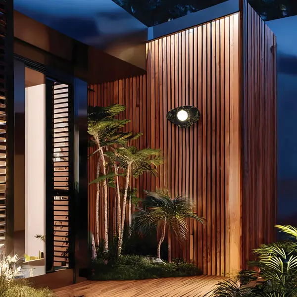 Artistic Marble & Glass Sconce with Wet-Rated Versatility - Image 2