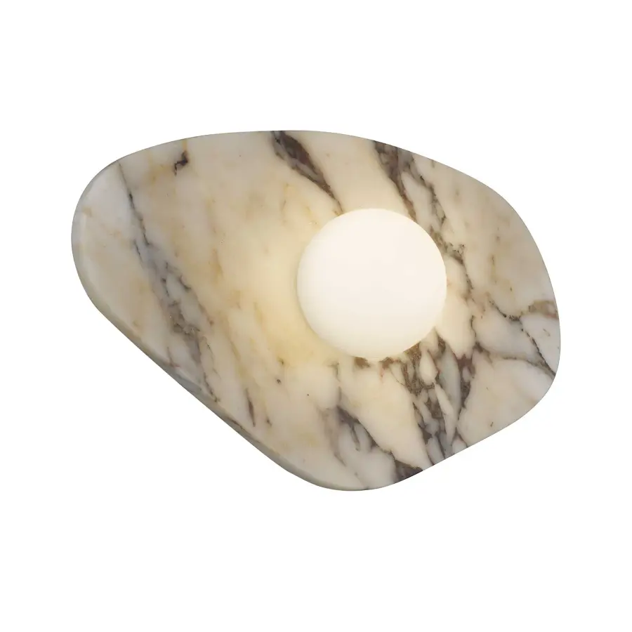 Artistic Marble & Glass Sconce with Wet-Rated Versatility - Image 12