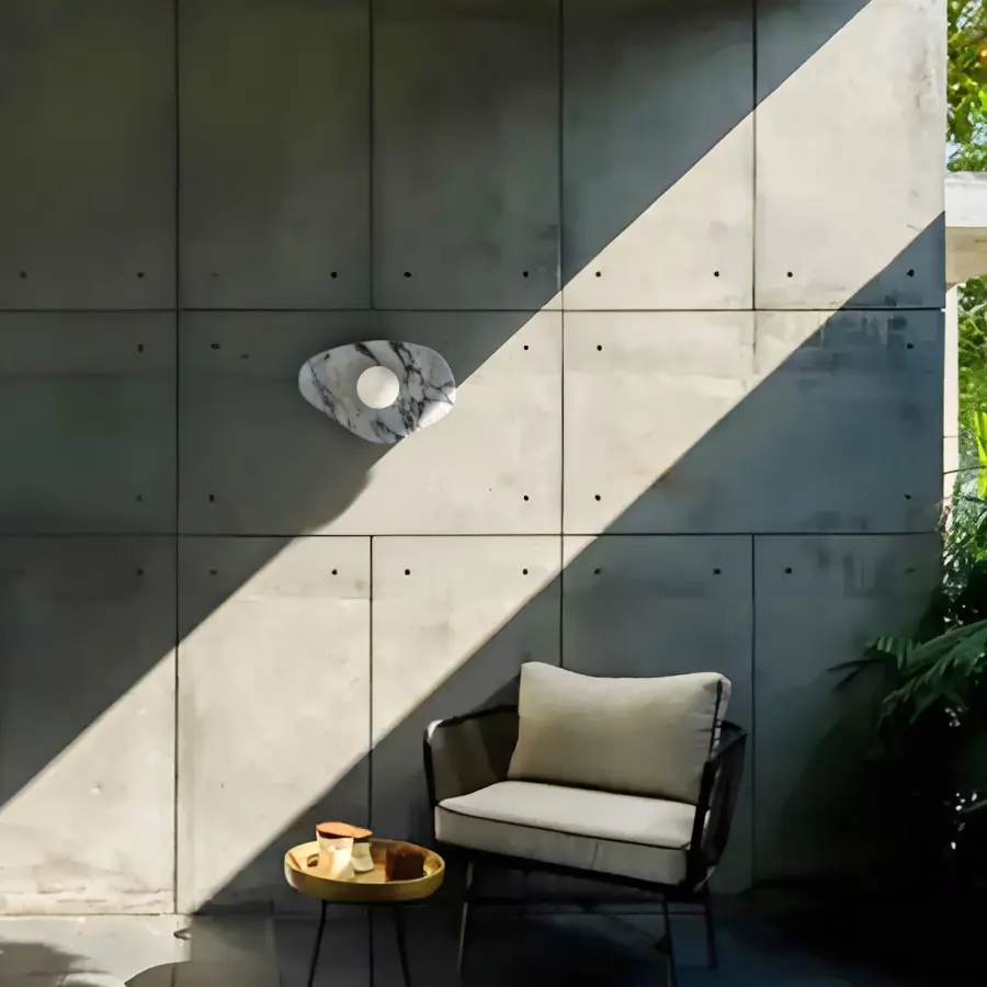 Artistic Marble & Glass Sconce with Wet-Rated Versatility - Image 13