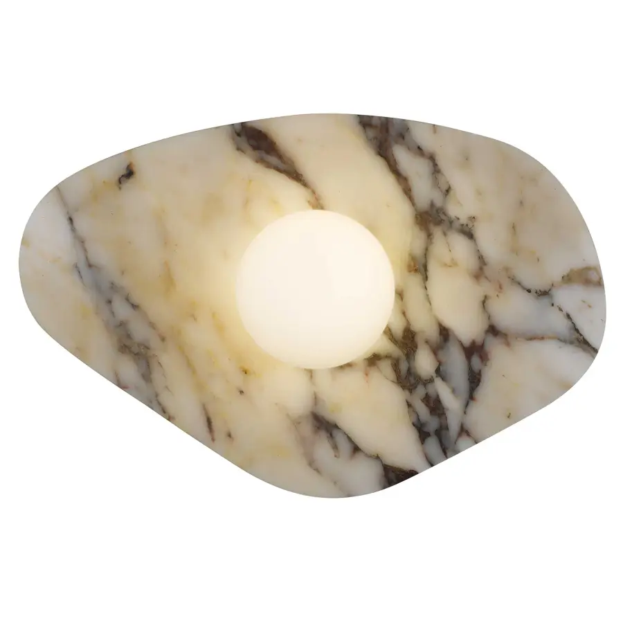 Artistic Marble & Glass Sconce with Wet-Rated Versatility - Image 19