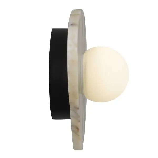 Artistic Marble & Glass Sconce with Wet-Rated Versatility - Image 20