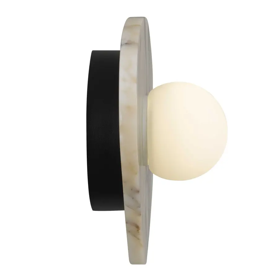 Artistic Marble & Glass Sconce with Wet-Rated Versatility - Image 20