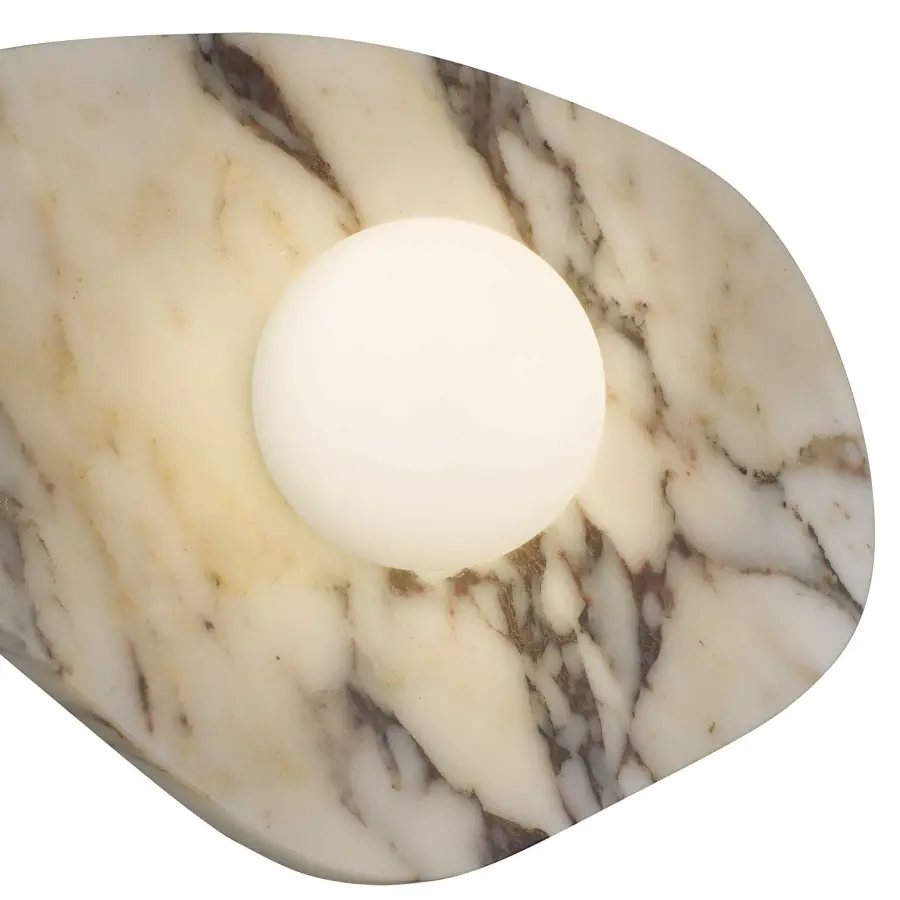 Artistic Marble & Glass Sconce with Wet-Rated Versatility - Image 21