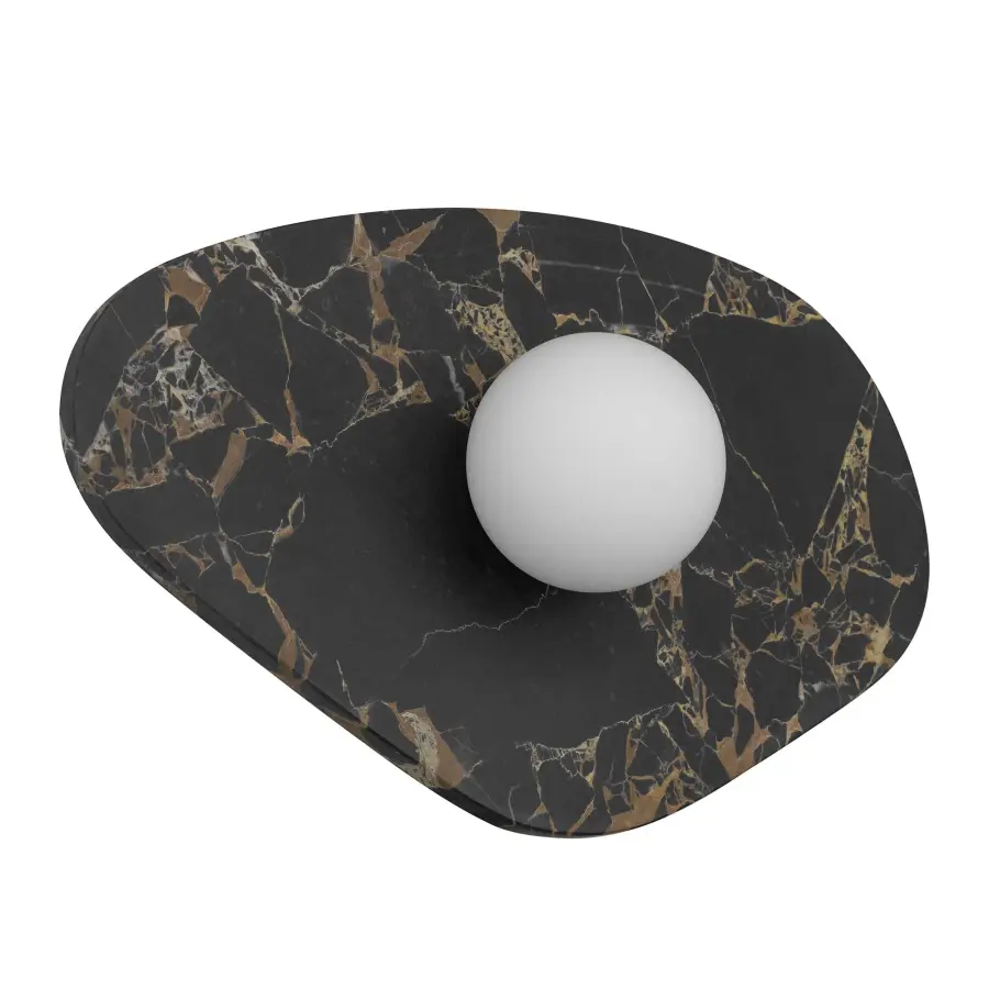 Artistic Marble & Glass Sconce with Wet-Rated Versatility - Image 8