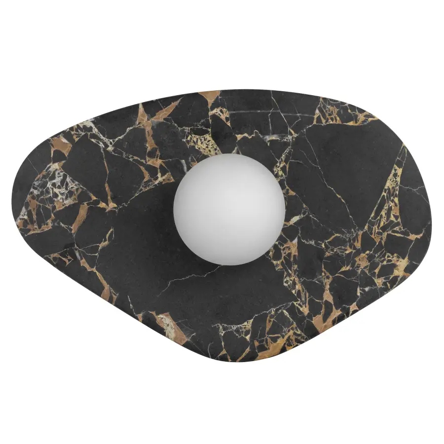 Artistic Marble & Glass Sconce with Wet-Rated Versatility - Image 9