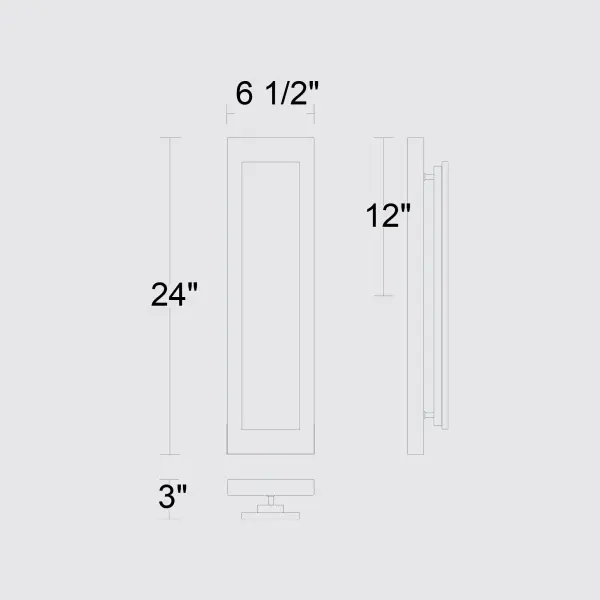 Zoey 24" Outdoor Wall Sconce - Image 7