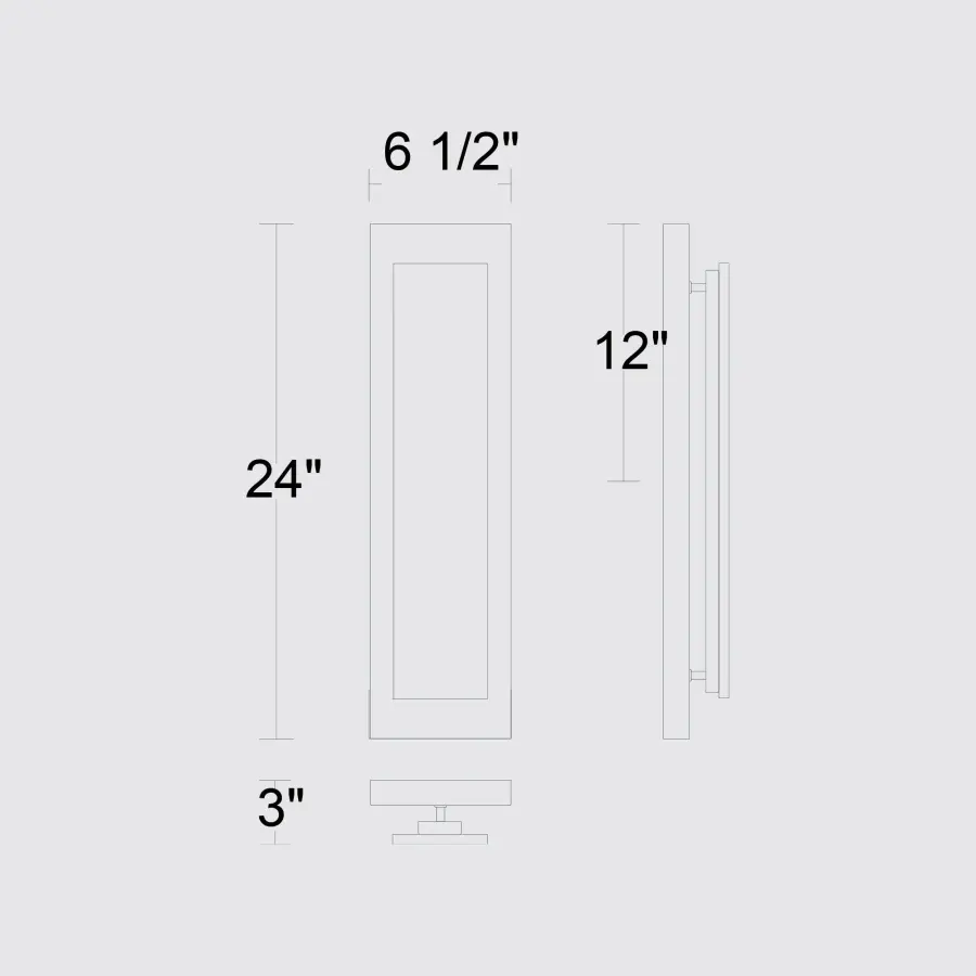 Zoey 24" Outdoor Wall Sconce - Image 7