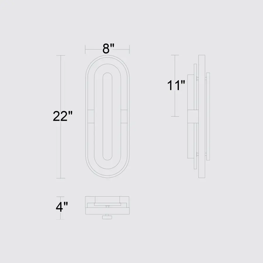 Roundabout 22" LED Outdoor Wall Sconce - Image 10