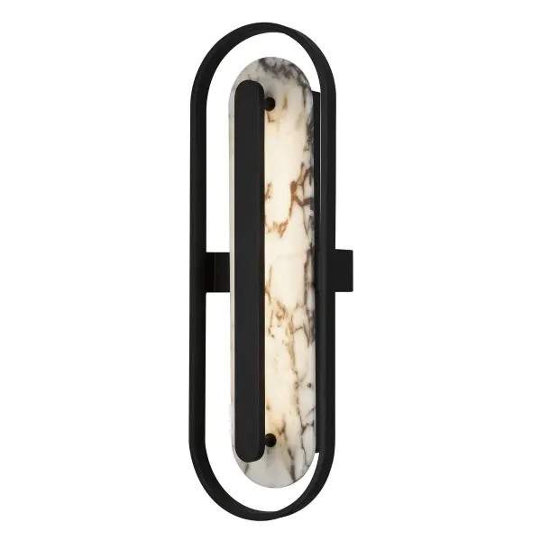 The Roundabout 28" LED Wall Sconce masterfully combines luxurious marble with a precision-crafted metal frame, creating a striking contemporary statement piece. Wet location rated with 3-CCT customizable lighting and dimmable functionality, it transitions seamlessly between indoor and outdoor spaces while delivering architectural sophistication.