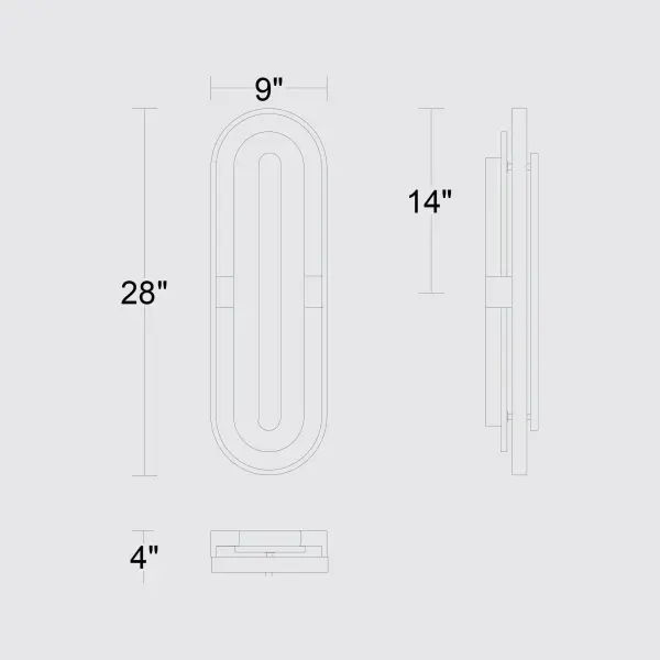 Roundabout 28" LED Outdoor Wall Sconce - Image 10
