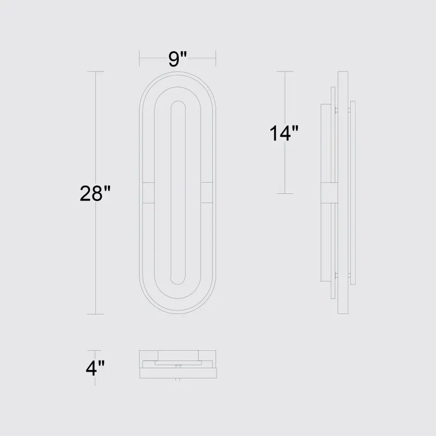 Roundabout 28" LED Outdoor Wall Sconce - Image 10