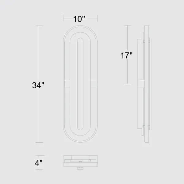Roundabout 34" LED Outdoor Wall Sconce - Image 10