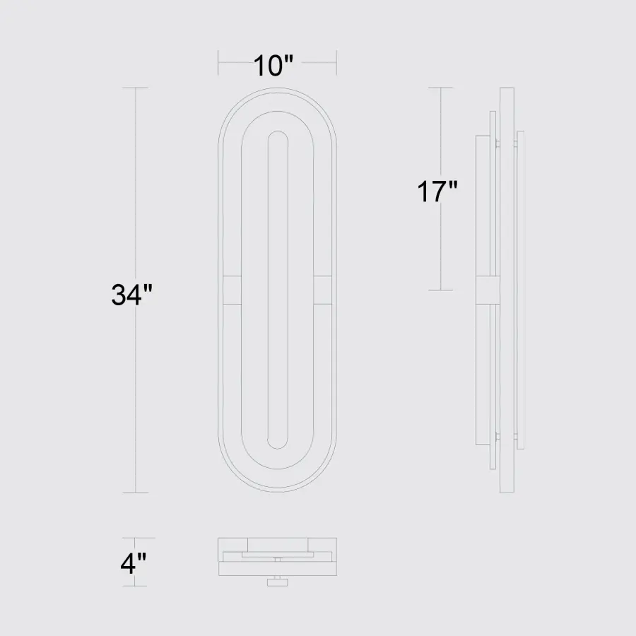 Roundabout 34" LED Outdoor Wall Sconce - Image 10