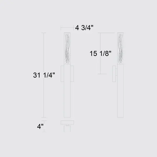 Folio 31-1/4" Outdoor Wall Sconce - Image 11