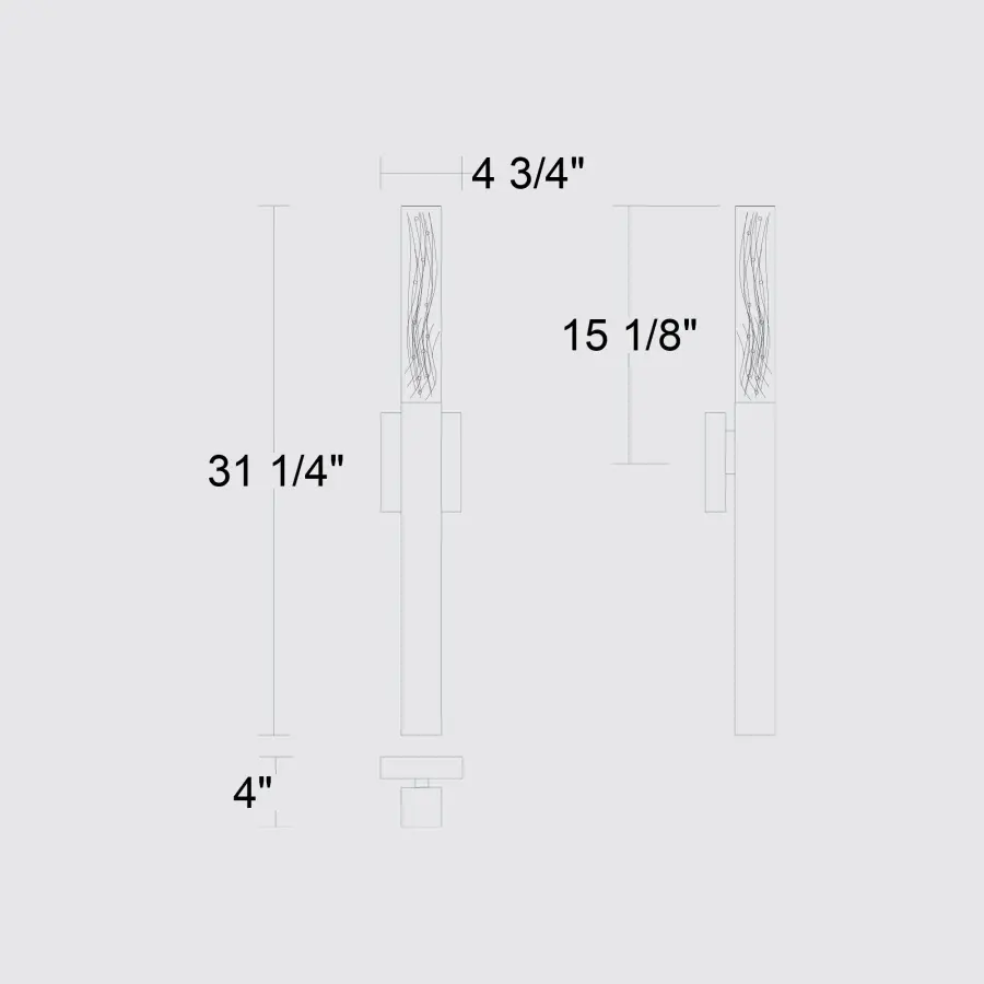 Folio 31-1/4" Outdoor Wall Sconce - Image 11