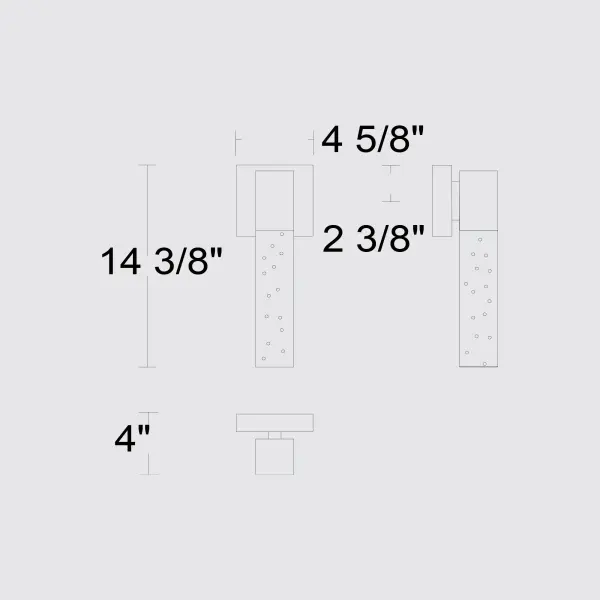 Folio 14-3/8" Outdoor Wall Sconce - Image 7