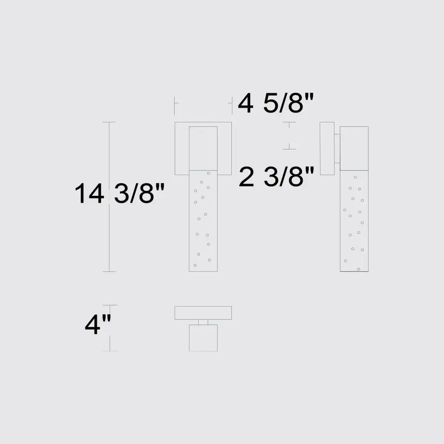 Folio 14-3/8" Outdoor Wall Sconce - Image 7