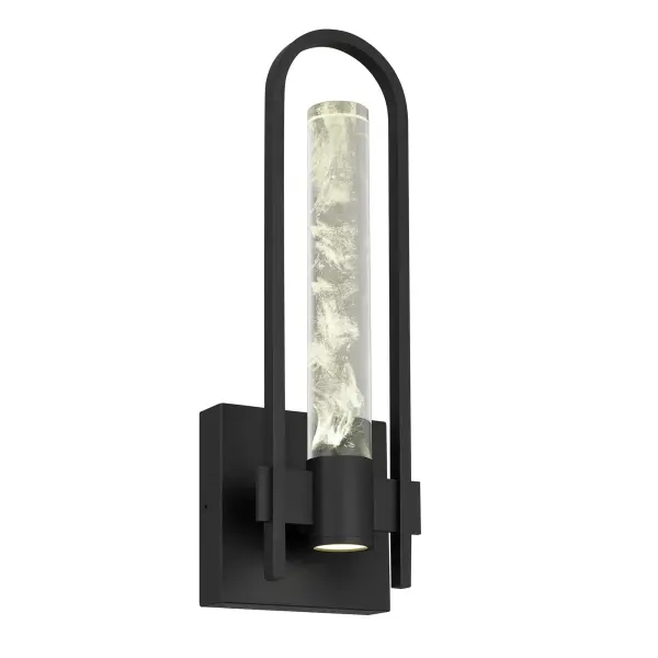 The Arch Wall Sconce combines minimalist elegance with practical functionality. Its curved arch detail and clear wispy glass cylinder create sophisticated illumination for contemporary spaces, while wet location rating and 3-CCT customization make it ideal for both interior and exterior applications.