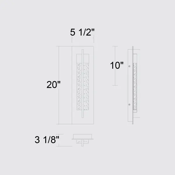 Elegant Crystal Wall Sconce for Indoor & Outdoor Sophistication - Image 6