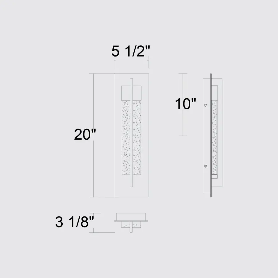 Elegant Crystal Wall Sconce for Indoor & Outdoor Sophistication - Image 6