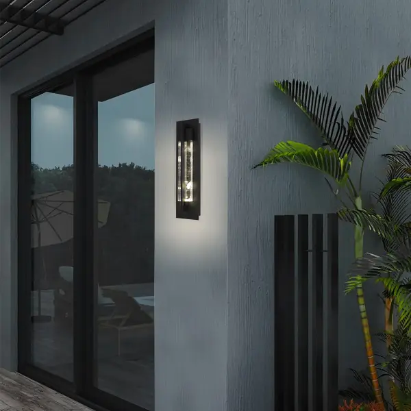 Elegant Crystal Wall Sconce for Indoor & Outdoor Sophistication - Image 7