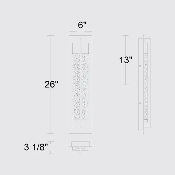 Luxurious Crystal Wall Sconce with Wet-Rated Versatility - Image 7