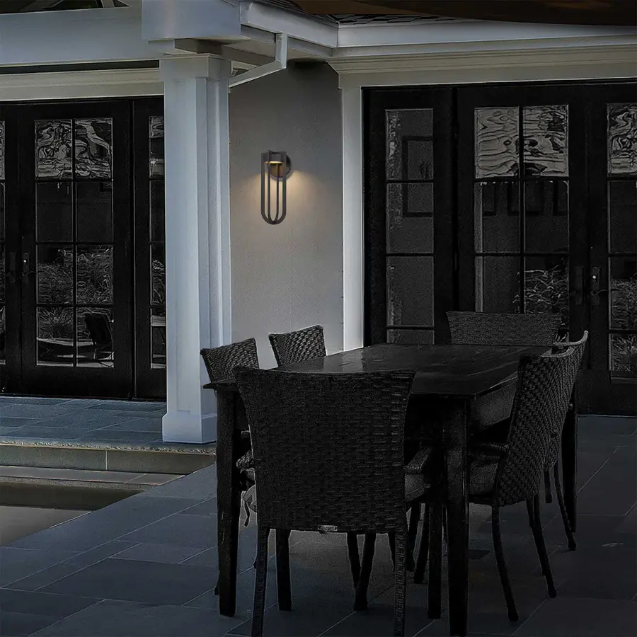 Elegant Outdoor LED Sconce with Customizable Lighting Control - Image 2