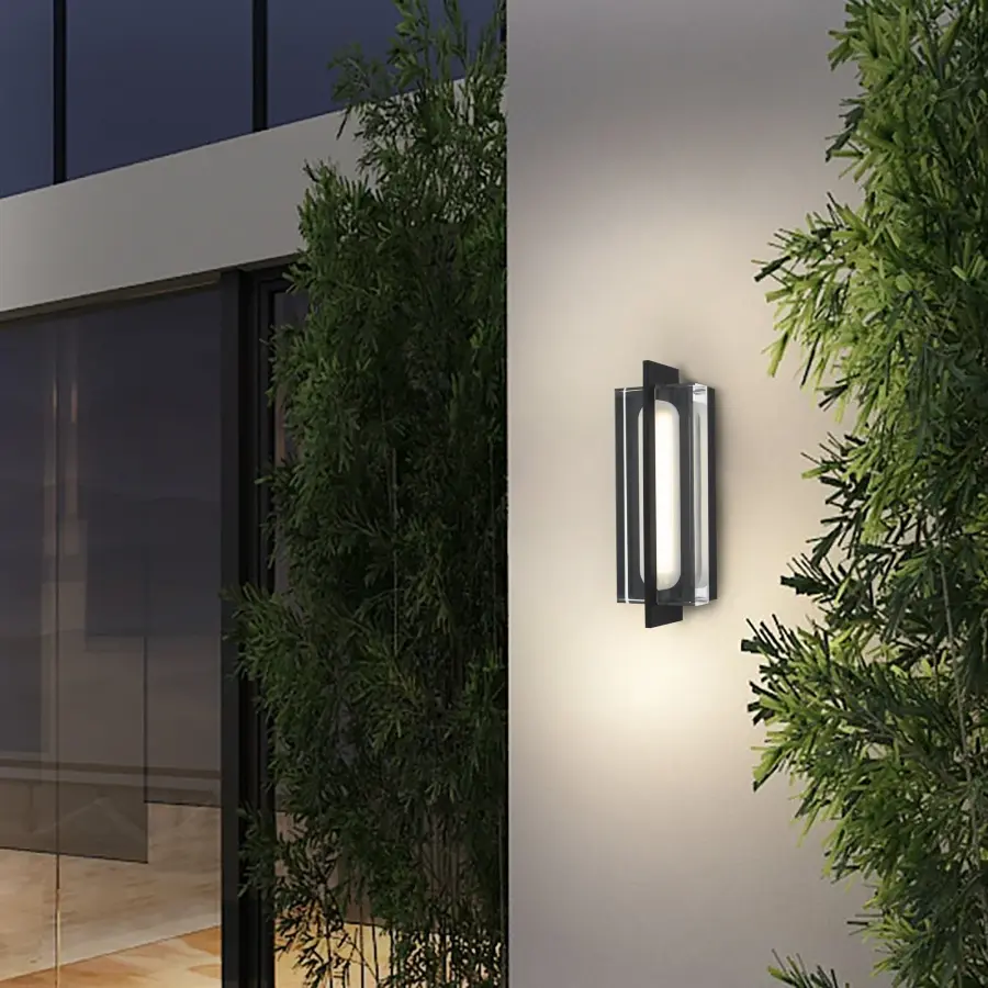 Modern Outdoor Wall Sconce with Customizable LED Lighting - Image 2