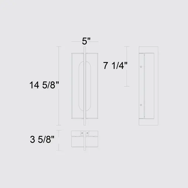 Modern Outdoor Wall Sconce with Customizable LED Lighting - Image 7