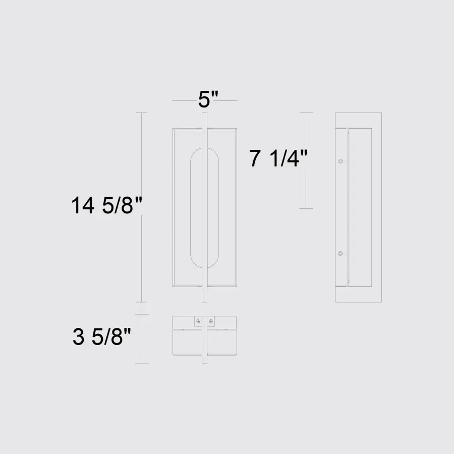 Modern Outdoor Wall Sconce with Customizable LED Lighting - Image 7