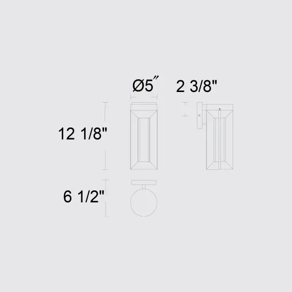 Aura 12" LED Outdoor Wall Sconce - Image 7