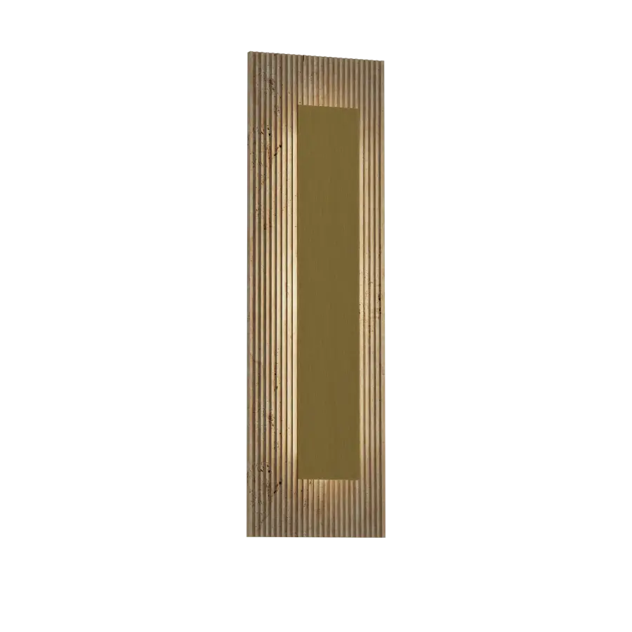 Sophisticated Natural Stone Wall Sconce with Dual Lighting - Image 1