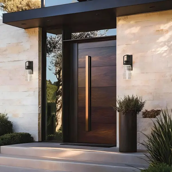 Sophisticated Natural Stone Wall Sconce with Dual Lighting - Image 2