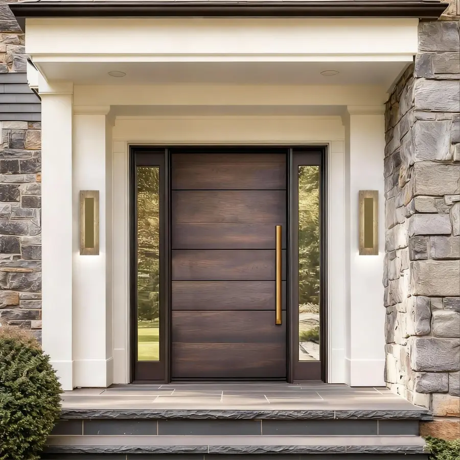 Sophisticated Natural Stone Wall Sconce with Dual Lighting - Image 3