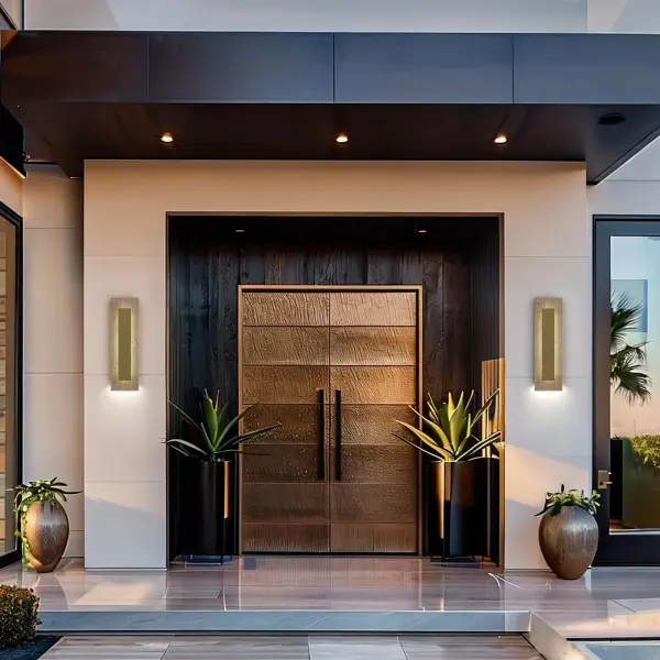 Sophisticated Natural Stone Wall Sconce with Dual Lighting - Image 4