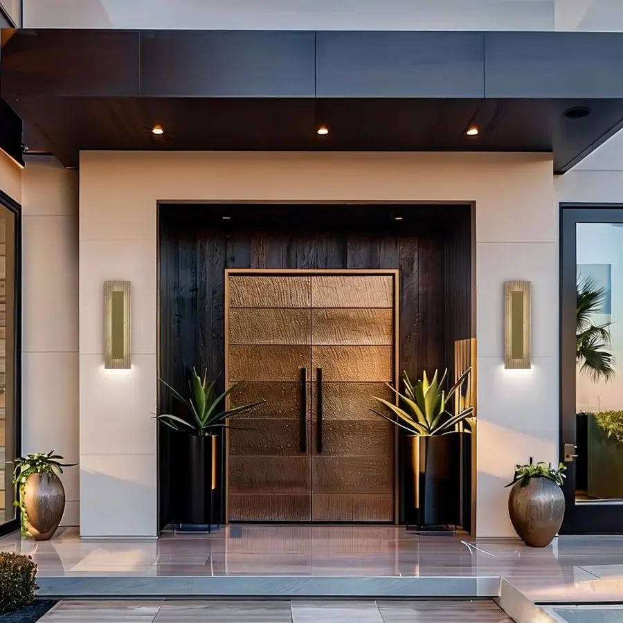 Sophisticated Natural Stone Wall Sconce with Dual Lighting - Image 4