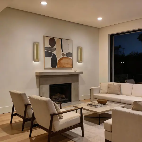 Sophisticated Natural Stone Wall Sconce with Dual Lighting - Image 5