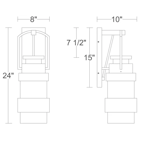 Elegant Outdoor Wall Sconce with Durable Brass Construction - Image 5