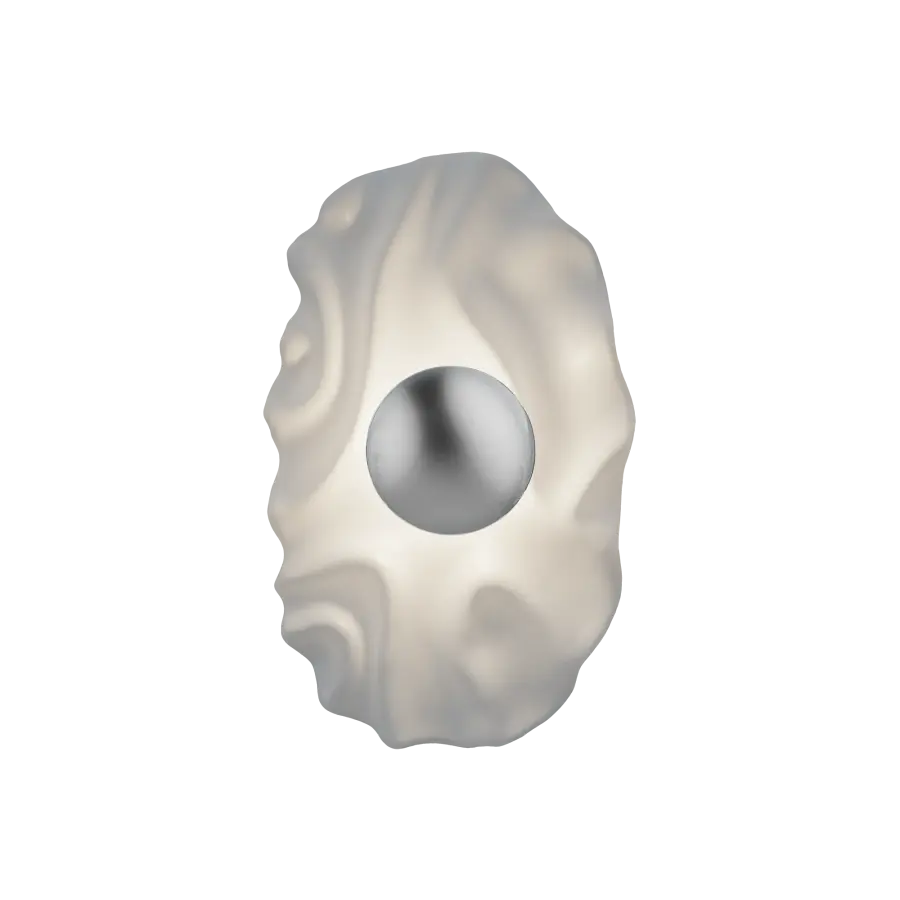 Blossom 16" White Wall Sconce - Image 1