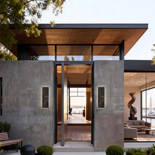 Sculptural Outdoor Lighting with Striking Backlighting - Image 6