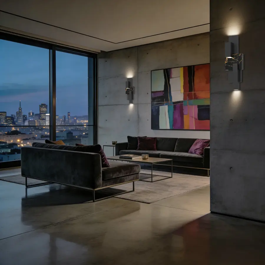 Sophisticated Outdoor Wall Sconce with Natural Marble Accents - Image 4