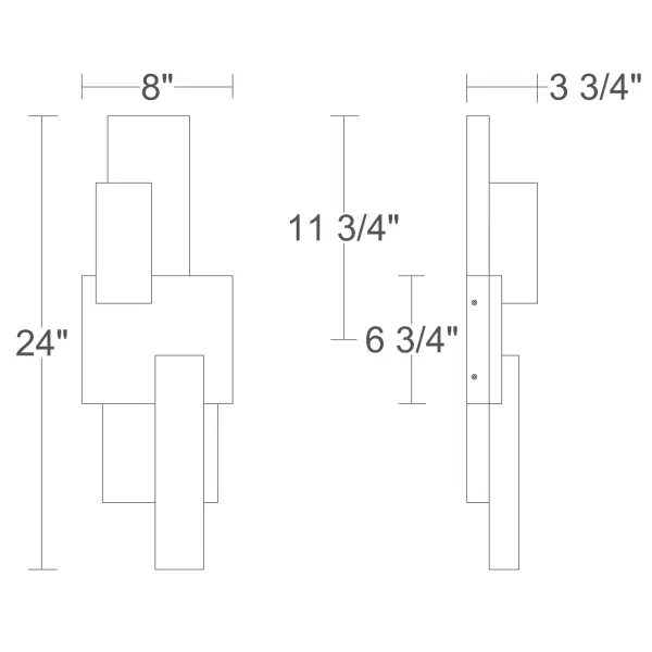 Sophisticated Outdoor Wall Sconce with Natural Marble Accents - Image 5