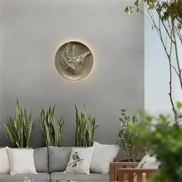 Sculptural Outdoor Lighting with Luminous Backlighting - Image 3