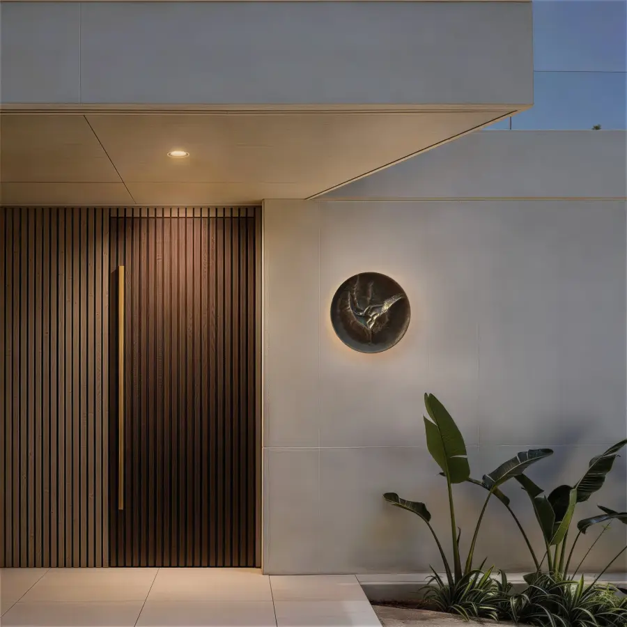 Sculptural Outdoor Lighting with Luminous Backlighting - Image 7