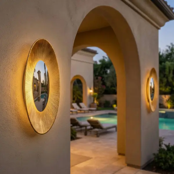 Sophisticated Outdoor Wall Sconce with Sculptural Design - Image 2