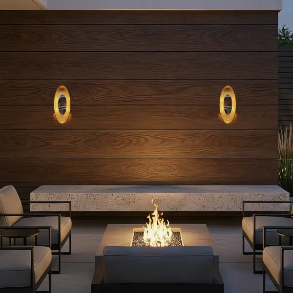 Sophisticated Outdoor Wall Sconce with Sculptural Design - Image 3