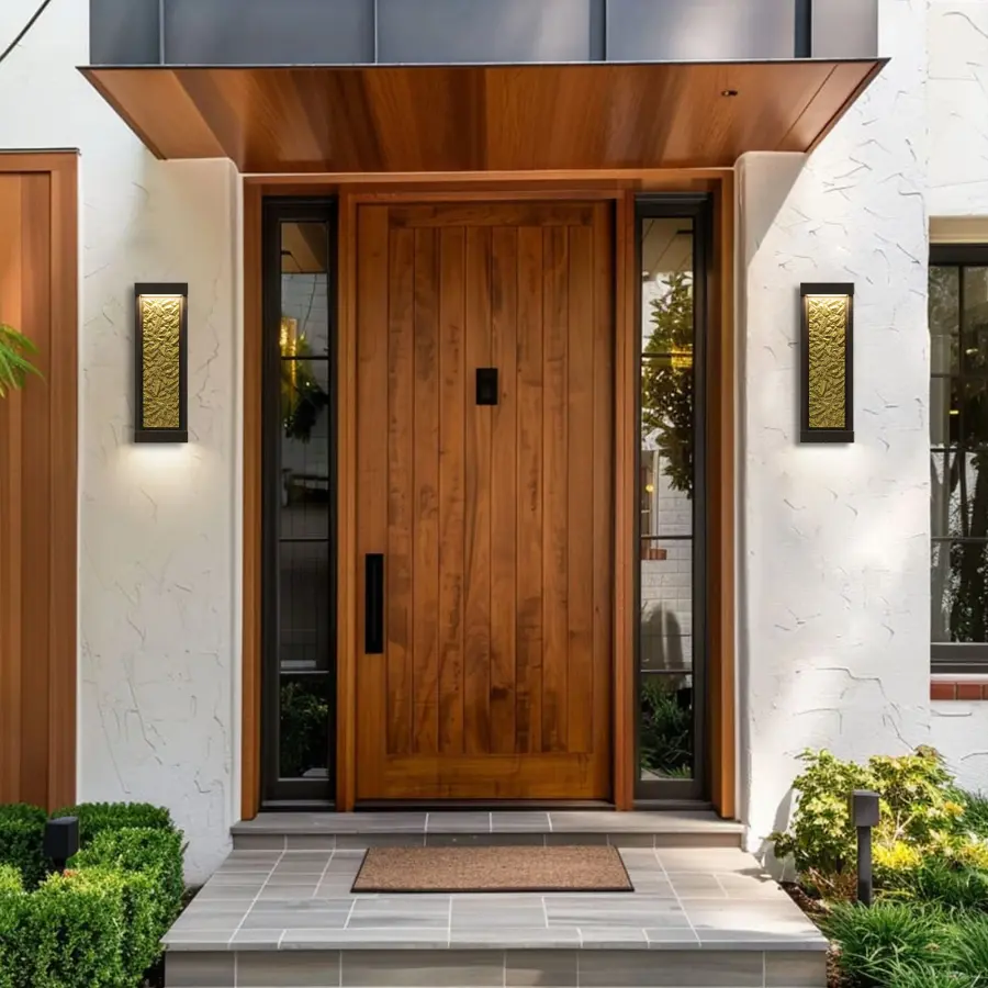 Sophisticated Outdoor Wall Sconce with Dual Downlighting - Image 2