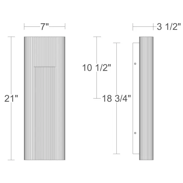 Wavey 21" Outdoor Wall Sconce - Image 5