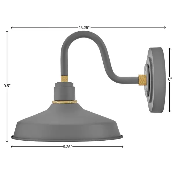 Decidedly industrious, Foundry reinvents purposeful lighting. Focused and direct, the sturdy aluminum shade features knurled brass details to offset a variety of finish options while casting a uniform light. The simple, understated form plants a vintage aesthetic for both inside and outside spaces while offering mix and match options that customize the look. - alternate view